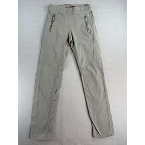 Frauenschuh Pants Womens 0 Gray Jersey Slim Leg Elastic Waist Zip‎ Pockets